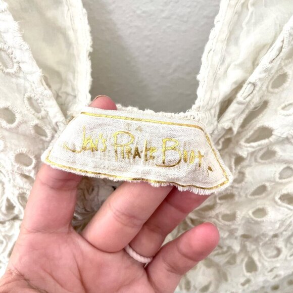 Jen's Pirate Booty Getaway Top Flower Power Natural Size S - Picture 3 of 8